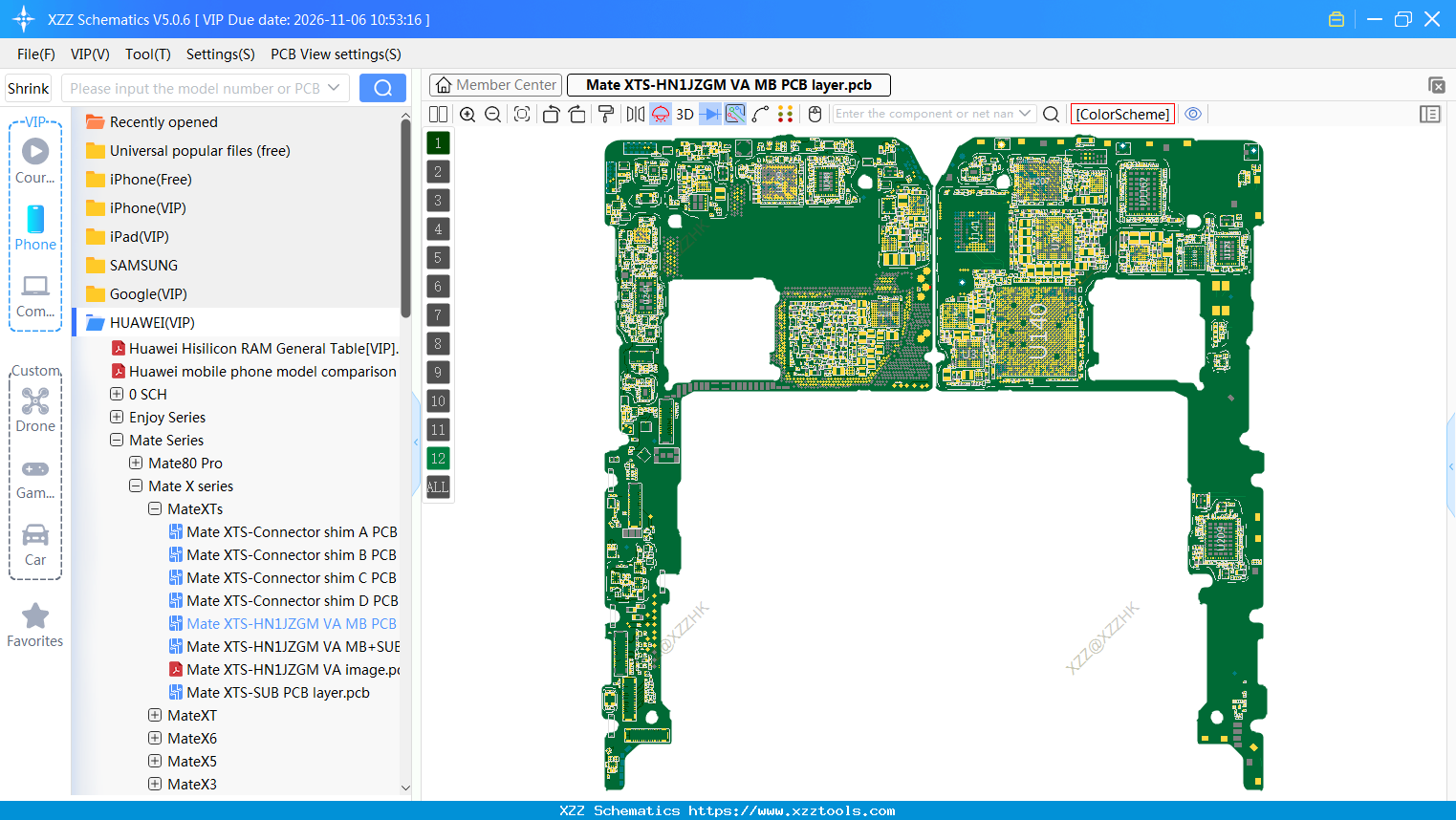 Mate XTS-HN1JZGM VA MB PCB Layer